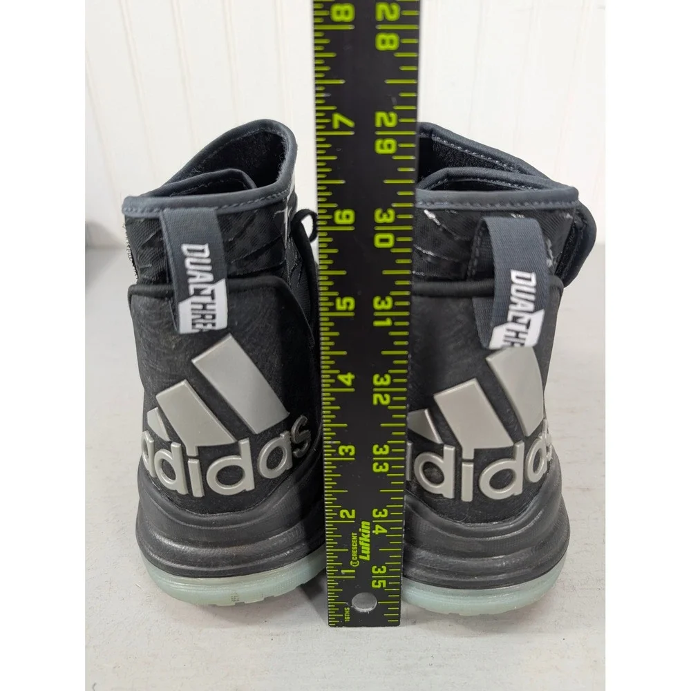 Adidas Dual Threat Techfit Basketball Shoes Men's 11 Black Adiprene+‎ High Top